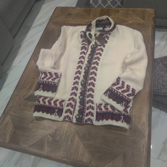 ETRO for FRANZ KRALER Wool Cardigan Size XL New (oversized) $2264 - Picture 1 of 6
